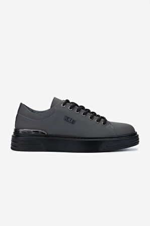 Valmenti Erkek Hakiki Deri Gri Sneakers & Spor Ayakkabı 352 21223 ERK AYK SK24-25 GRI MAT