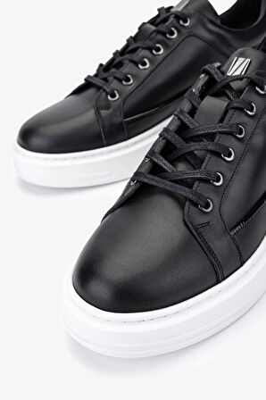 Valmenti Erkek Hakiki Deri Siyah Sneakers & Spor Ayakkabı 352 21261 ERK AYK SK24-25 SIYAH NAPPA