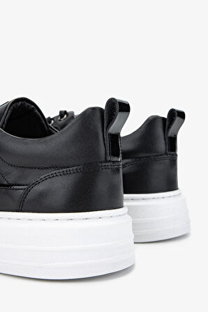 Valmenti Erkek Hakiki Deri Siyah Sneakers & Spor Ayakkabı 352 21261 ERK AYK SK24-25 SIYAH NAPPA