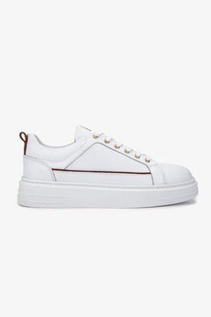 Valmenti Erkek Hakiki Deri Beyaz Sneakers & Spor Ayakkabı 352 21261 ERK AYK SK24-25 BEYAZ NAPPA