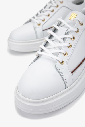 Valmenti Erkek Hakiki Deri Beyaz Sneakers & Spor Ayakkabı 352 21261 ERK AYK SK24-25 BEYAZ NAPPA