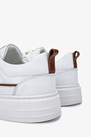 Valmenti Erkek Hakiki Deri Beyaz Sneakers & Spor Ayakkabı 352 21261 ERK AYK SK24-25 BEYAZ NAPPA
