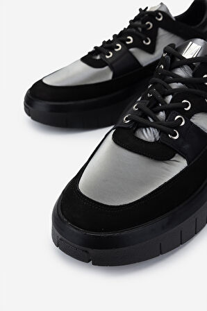 Valmenti Erkek Hakiki Deri Siyah Sneakers & Spor Ayakkabı 352 21271 ERK AYK SK24-25 SIYAH/GRI