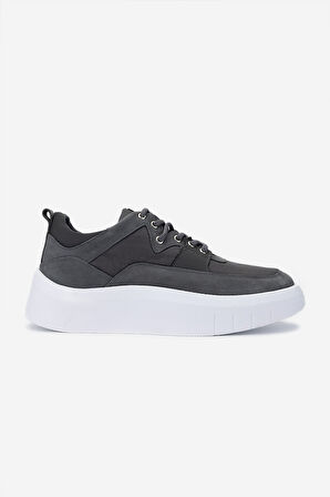 Valmenti Erkek Hakiki Deri Sneakers & Spor Ayakkabı 352 21271 ERK AYK SK24-25 GRI/K.GRI