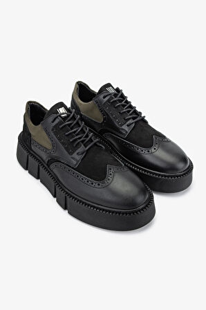 Valmenti Erkek Hakiki Deri Siyah Sneakers & Spor Ayakkabı 352 21273 ERK AYK SK24-25 SIYAH