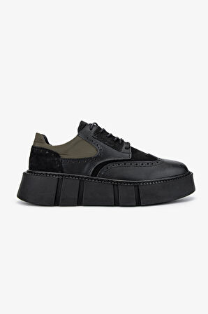 Valmenti Erkek Hakiki Deri Siyah Sneakers & Spor Ayakkabı 352 21273 ERK AYK SK24-25 SIYAH