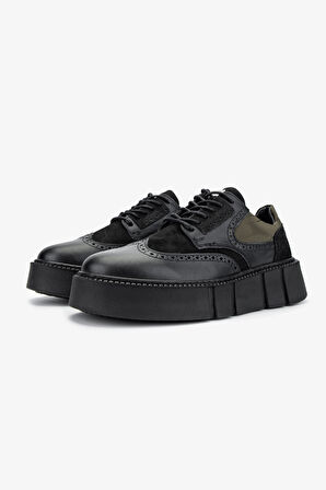 Valmenti Erkek Hakiki Deri Siyah Sneakers & Spor Ayakkabı 352 21273 ERK AYK SK24-25 SIYAH
