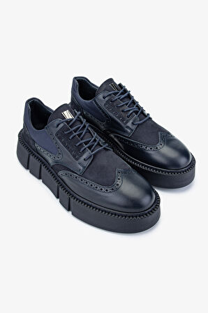 Valmenti Erkek Hakiki Deri Lacivert Sneakers & Spor Ayakkabı 352 21273 ERK AYK SK24-25 LACIVERT