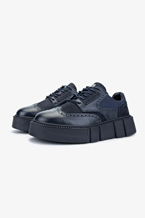 Valmenti Erkek Hakiki Deri Lacivert Sneakers & Spor Ayakkabı 352 21273 ERK AYK SK24-25 LACIVERT