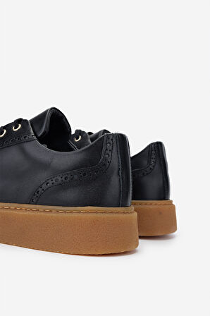 Valmenti Erkek Hakiki Deri Siyah Sneakers & Spor Ayakkabı 352 21346 ERK AYK SK24-25 SIYAH NAPPA