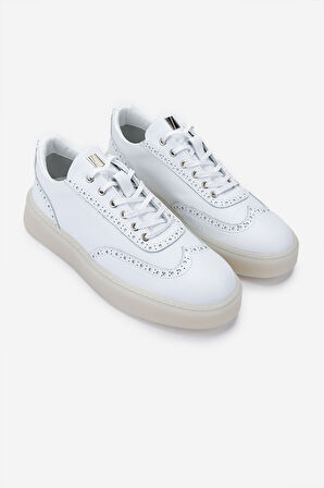 Valmenti Erkek Hakiki Deri Beyaz Sneakers & Spor Ayakkabı 352 21346 ERK AYK SK24-25 BEYAZ NAPPA