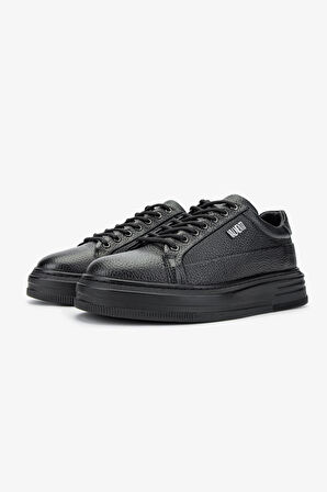 Valmenti Erkek Hakiki Deri Siyah Floter Sneakers & Spor Ayakkabı 352 21348 ERK AYK SK24-25 SIYAH FLTR