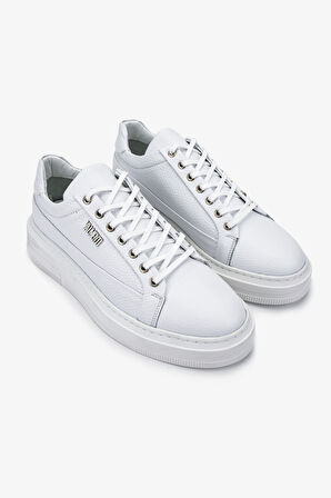 Valmenti Erkek Hakiki Deri Beyaz Sneakers & Spor Ayakkabı 352 21348 ERK AYK SK24-25 BEYAZ FLTR