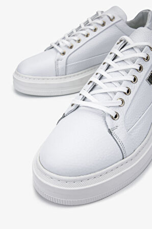 Valmenti Erkek Hakiki Deri Beyaz Sneakers & Spor Ayakkabı 352 21348 ERK AYK SK24-25 BEYAZ FLTR