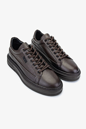 Valmenti Erkek Hakiki Deri Kahverengi Sneakers & Spor Ayakkabı 352 21348 ERK AYK SK24-25 KAHVE FLTR