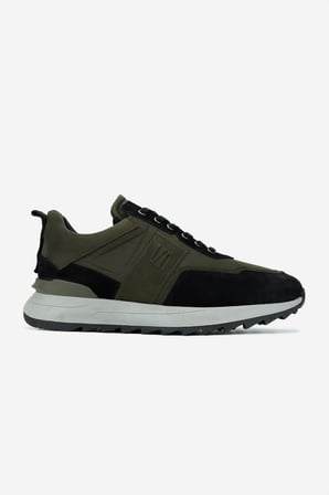 Valmenti Erkek Hakiki Deri Siyah/Haki Sneakers & Spor Ayakkabı 352 21362 ERK AYK SK24-25 SIYAH/HAKI