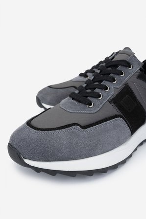Valmenti Erkek Hakiki Deri Sneakers & Spor Ayakkabı 352 21362 ERK AYK SK24-25 GRI/SYH KMBN