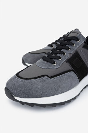 Valmenti Erkek Hakiki Deri Sneakers & Spor Ayakkabı 352 21362 ERK AYK SK24-25 GRI/SYH KMBN