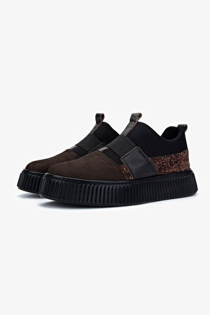Valmenti Erkek Hakiki Deri Kahverengi Sneakers & Spor Ayakkabı 352 21403 ERK AYK SK24-25 KAHVE