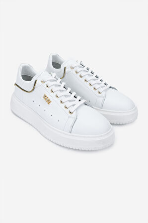 Valmenti Erkek Hakiki Deri Beyaz Sneakers & Spor Ayakkabı 352 21094 ERK AYK SK24-25 BEYAZ NAPPA