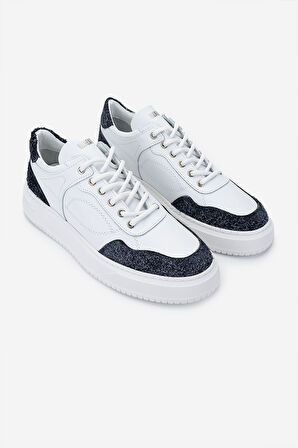 Valmenti Erkek Hakiki Deri Sneakers & Spor Ayakkabı 352 21060 ERK AYK SK24-25 BYZ/LACI TIFTIK