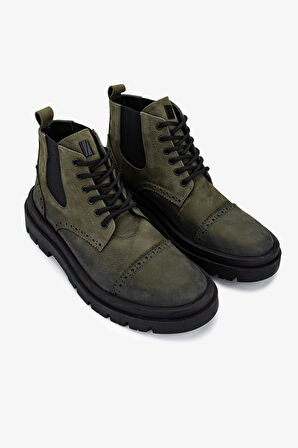 Valmenti Erkek Hakiki Deri Casual Bot 352 21611 ERK BOT SK24-25 HAKI FNSJ