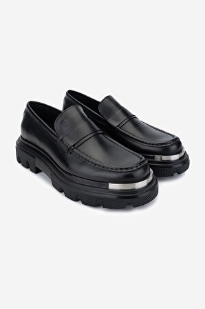 Valmenti Erkek Hakiki Deri Siyah Analin Loafer Ayakkabı 381 20353 ERK AYK SK24-25 SIYAH ANL