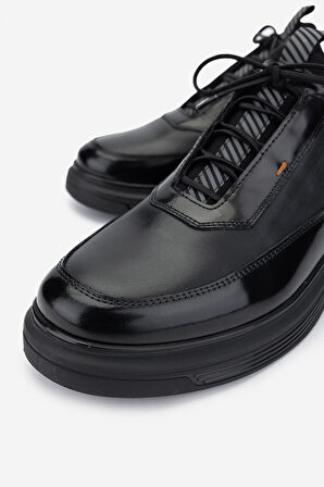 Valmenti Erkek Hakiki Deri Siyah Analin Casual Ayakkabı 381 20547 ERK AYK SK24-25 SIYAH ANL