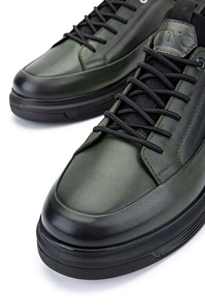 Tamer Tanca Erkek Hakiki Deri Haki Analin Sneakers & Spor Ayakkabı 381 20548 ERK AYK SK24-25 HAKI ANL