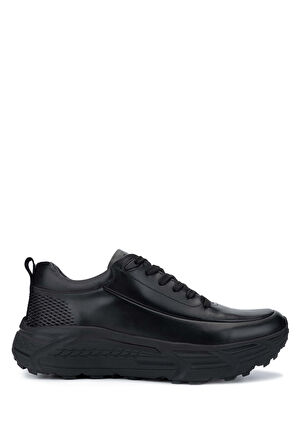 Tamer Tanca Erkek Hakiki Deri Siyah Antik Sneakers & Spor Ayakkabı 381 20378 ERK AYK SK24-25 SIYAH ANTIK