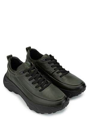Tamer Tanca Erkek Hakiki Deri Haki Analin Sneakers & Spor Ayakkabı 381 20378 ERK AYK SK24-25 HAKI ANL