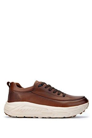 Tamer Tanca Erkek Hakiki Deri Kahverengi Sneakers & Spor Ayakkabı 381 20378 ERK AYK SK24-25 KAHVE ANTIK