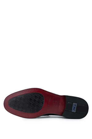 Tamer Tanca Erkek Hakiki Deri Siyah Rugan Loafer Ayakkabı 183 40001 ERK AYK SK24-25 SIYAH RGN