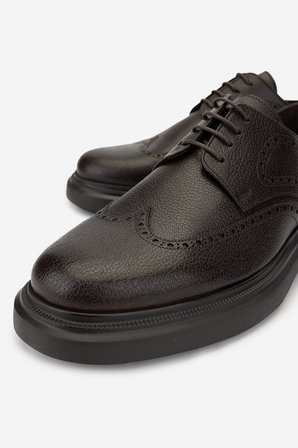 Valmenti Erkek Hakiki Deri Kahverengi Casual Ayakkabı 183 30462 ERK AYK SK24-25 KAHVE