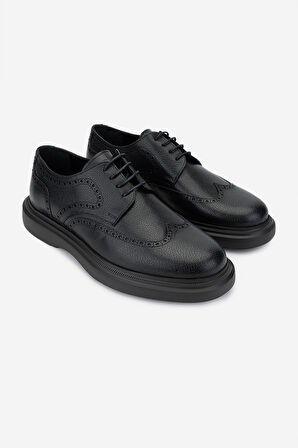 Valmenti Erkek Hakiki Deri Siyah Casual Ayakkabı 183 30462 ERK AYK SK24-25 SIYAH