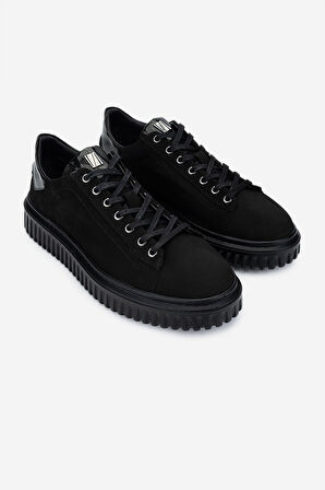 Valmenti Erkek Hakiki Deri Sneakers & Spor Ayakkabı 352 21233 ERK AYK SK24-25 SIYAH NBK/RGN