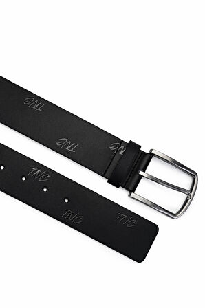 Tamer Tanca Erkek Hakiki Deri Siyah Spor Kemer 1041 4500 ERK KEMER Y24 SIYAH