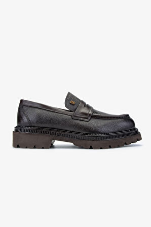 Valmenti Erkek Hakiki Deri Kahverengi Loafer Ayakkabı 771 504 ERK AYK SK24-25 KAHVE FLTR