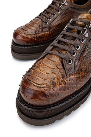 Tamer Tanca Erkek Hakiki Deri Kahverengi Casual Ayakkabı 771 99346 ERK AYK SK24-25 CEVIZ YLN