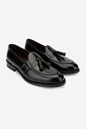 Valmenti Erkek Hakiki Deri Loafer Ayakkabı 1016 023 ERK AYK SK24-25 SIYAH DANTE