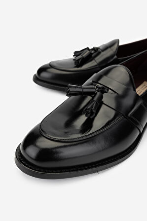 Valmenti Erkek Hakiki Deri Loafer Ayakkabı 1016 023 ERK AYK SK24-25 SIYAH DANTE