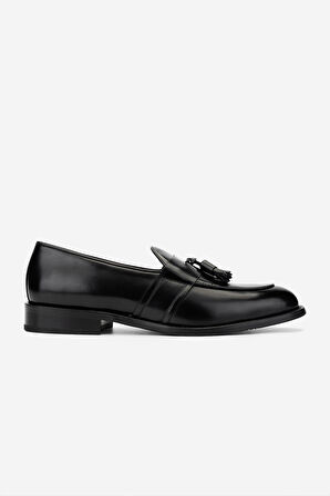 Valmenti Erkek Hakiki Deri Loafer Ayakkabı 1016 023 ERK AYK SK24-25 SIYAH DANTE