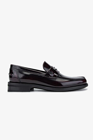 Valmenti Erkek Hakiki Deri Bordo Loafer Ayakkabı 1016 133 ERK AYK SK24-25 BORDO ACMA