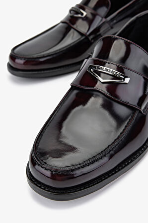 Valmenti Erkek Hakiki Deri Bordo Loafer Ayakkabı 1016 133 ERK AYK SK24-25 BORDO ACMA