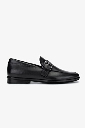 Valmenti Erkek Hakiki Deri Siyah Loafer Ayakkabı 1016 161A ERK AYK SK24-25 SIYAH