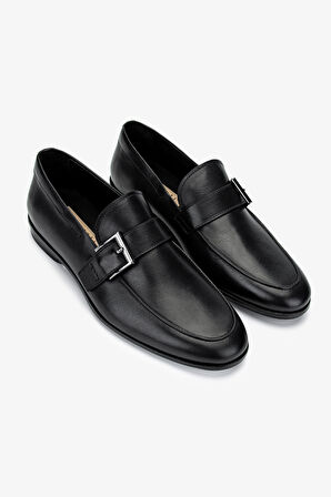 Valmenti Erkek Hakiki Deri Siyah Loafer Ayakkabı 1016 161A ERK AYK SK24-25 SIYAH