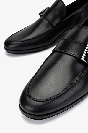 Valmenti Erkek Hakiki Deri Siyah Loafer Ayakkabı 1016 161A ERK AYK SK24-25 SIYAH