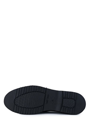 Tamer Tanca Erkek Hakiki Deri Siyah Floter Loafer Ayakkabı 374 TNC-03 ERK AYK SK24-25 SIYAH FLTR