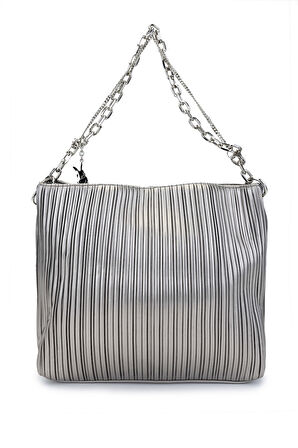 Tamer Tanca Kadın Vegan Metalik Omuz Çanta 921 26887 BN CANTA SK24-25 PEWTER