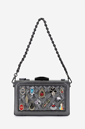 Valmenti Kadın Vegan Metalik Omuz Çanta 921 26905 BN CANTA SK24-25 PEWTER